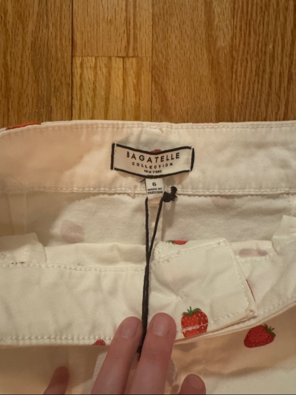 Bagatelle Strawberry Cropped Wide Leg Pants - Picture 6 of 8